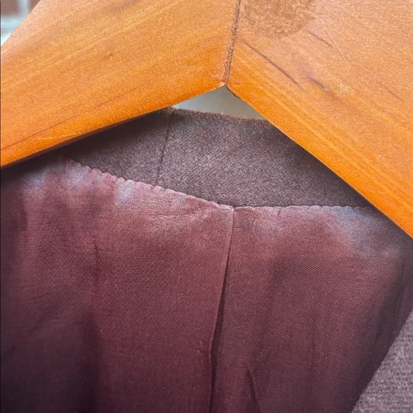 1970s Gingham Brown Yellow Blazer - Picture 8 of 8